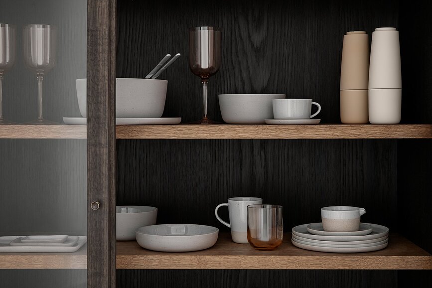 Sablo Μπολ, 34 cm, ανοιχτό γκρι