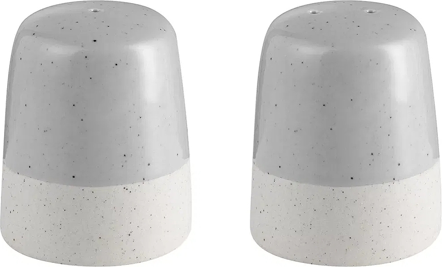 Sablo Salière et Poivrière, gris clair, Lot de 2