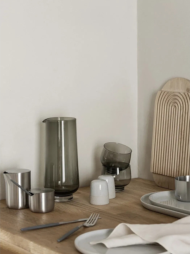 Sablo Salière et Poivrière, couleur sable, Lot de 2