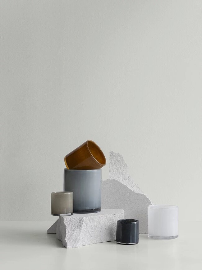 Saga Κηροπήγιο για ρεσό, 8 cm, λευκό