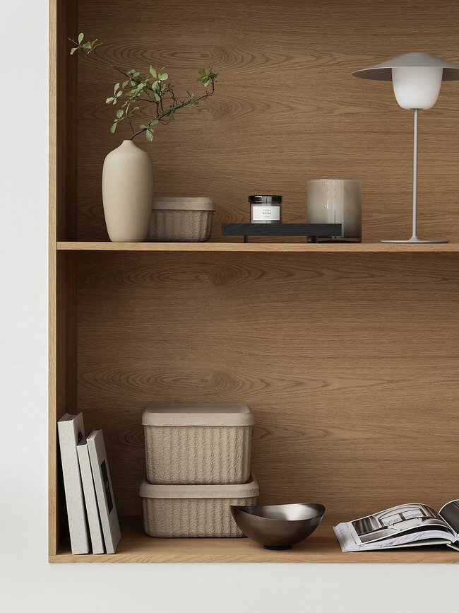 Saga Svečnik za čajne svečke, 12 cm, bel