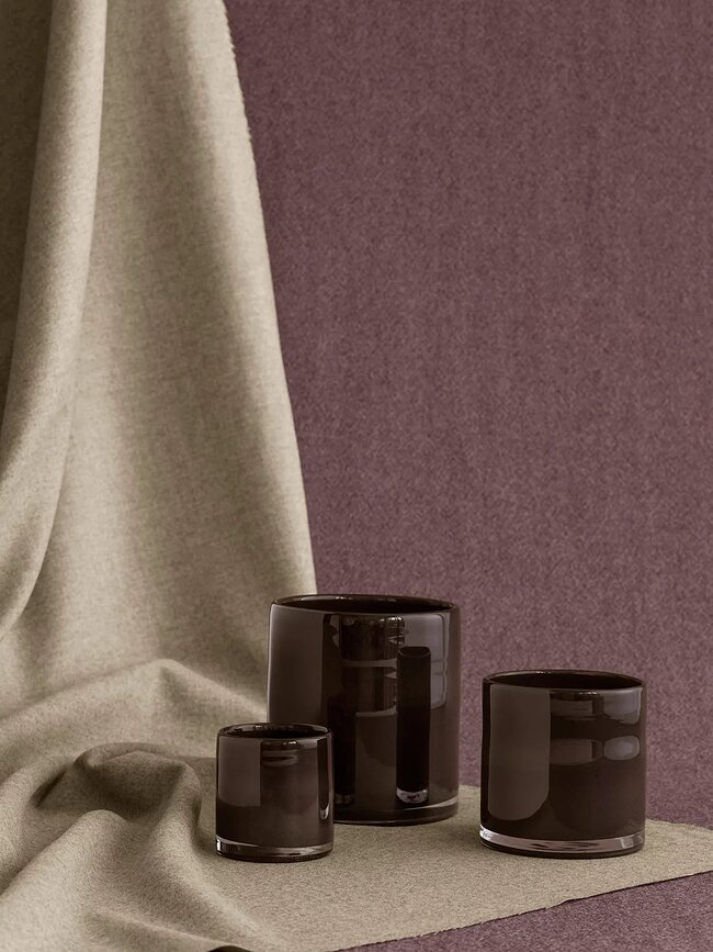 Saga Svečnik za čajne svečke, 12 cm, espresso