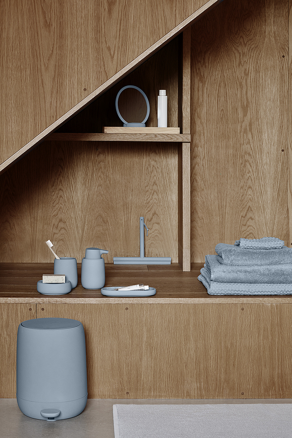 Sono Plateau pour accessoires de salle de bain, blanc