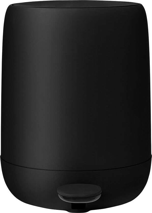 Sono Poubelle de salle de bain, 3 l, noire