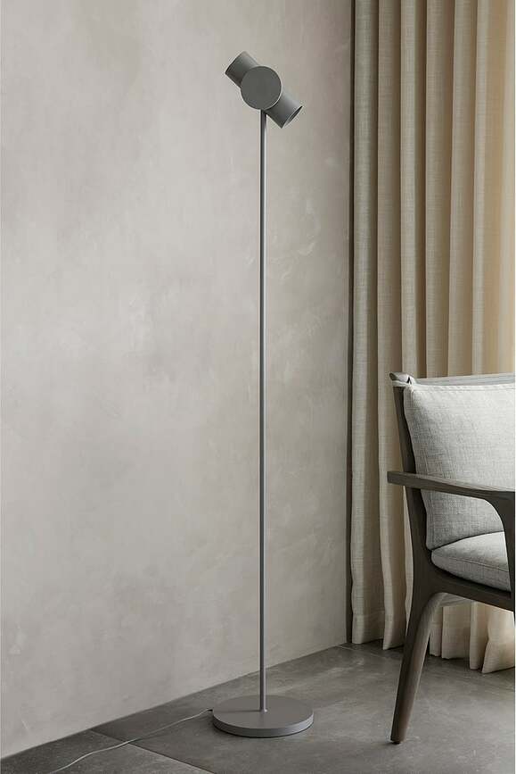 Stage Lampe sur Pied, gris chaud