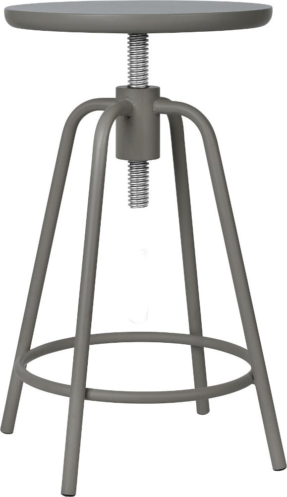 Taboret Around steel gray z regulacją wysokości