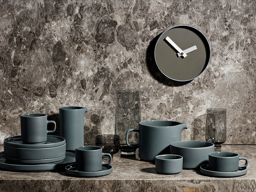 Taza con Plato Pilar, 200 ml, moonbeam, 2 unidades