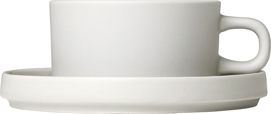 Tazas con plato Pilar, 200 ml, 2 unidades