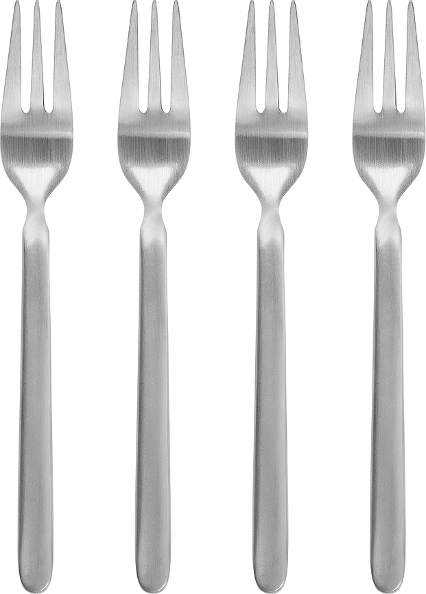 Tenedores de postre Stella, acero inoxidable, Pack de 4 unidades