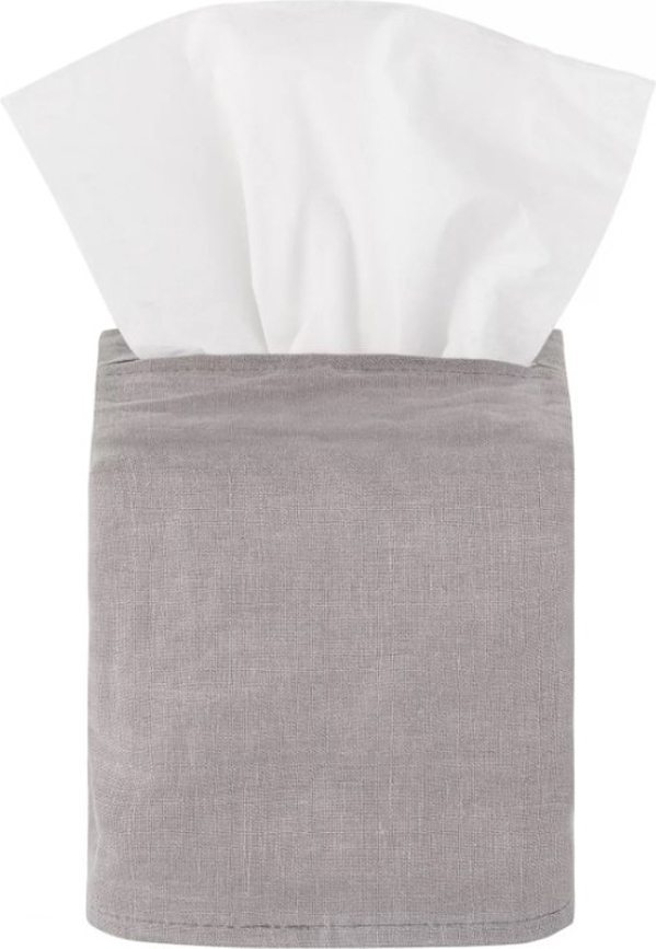 Tisu Tissue Box Cover 13 x 13 cm, grey