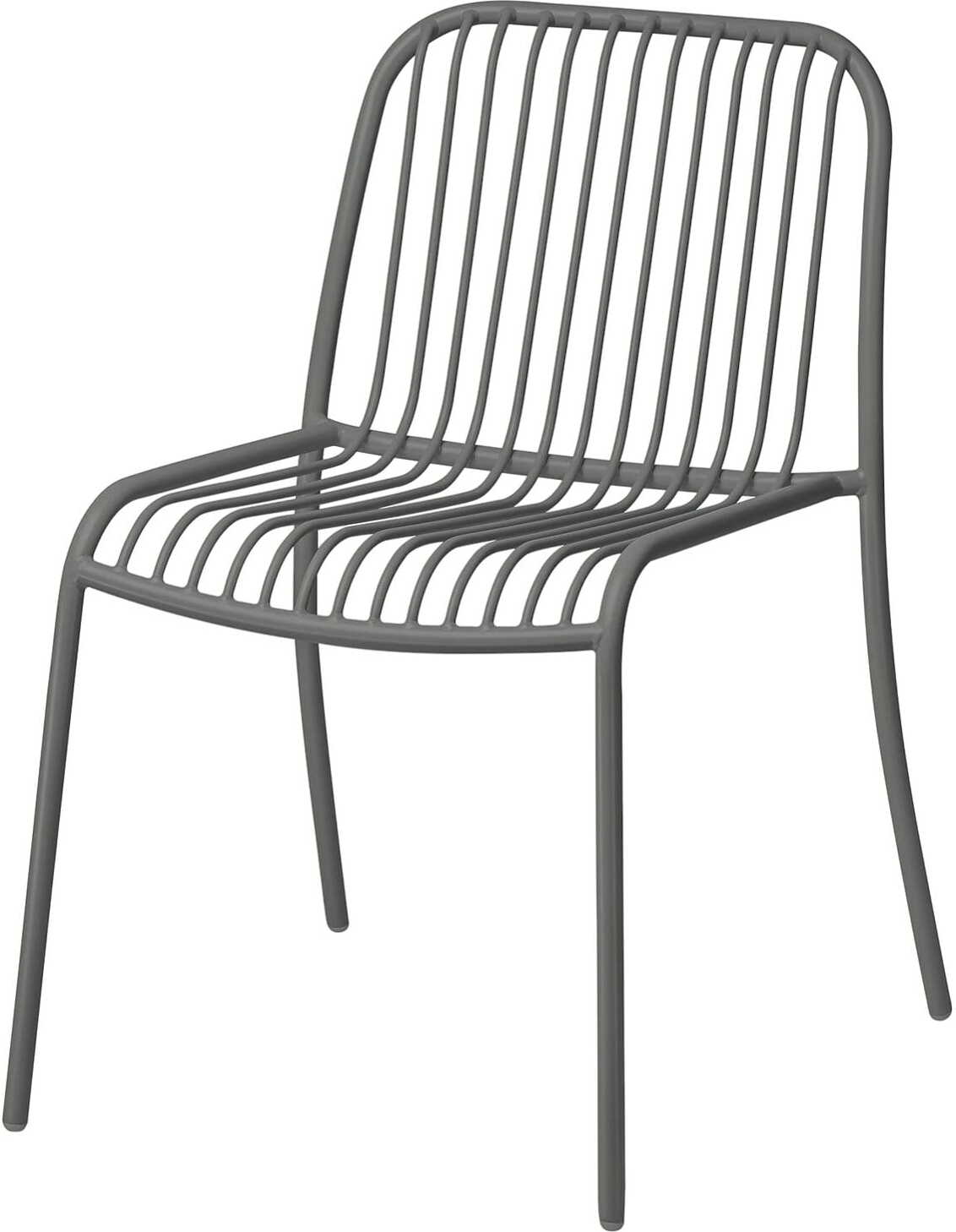 Yua Wire Gartenstuhl dunkelgrau