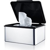 Menoto Tissues container polished steel