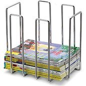 Wires Newspaper rack small silver