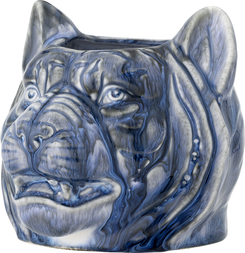 Abner Cache-Pot 14 cm, bleu