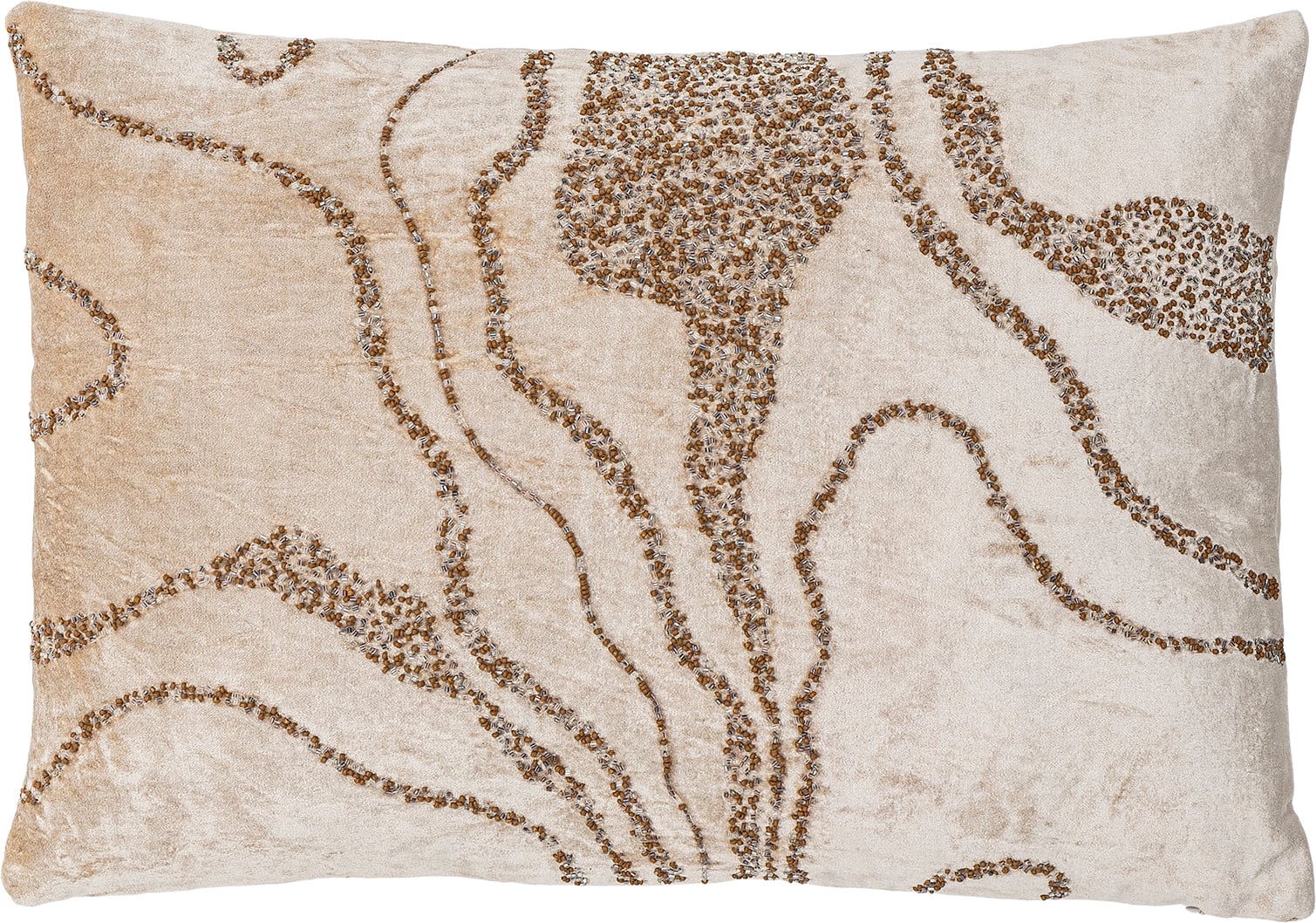 Adelona Dekokissen 35 x 50 cm, beige-braun