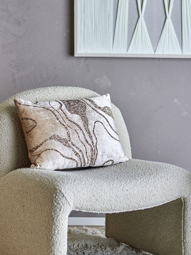 Adelona Okrasna blazina, 35 x 50 cm, bež-rjave barve