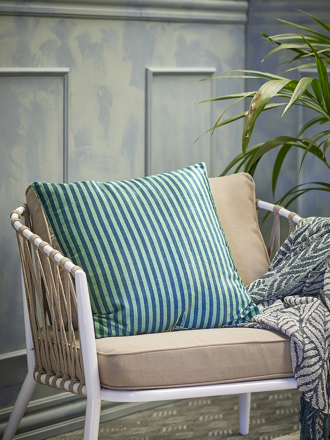 Adia Coussin décoratif, 50 x 50 cm, vert