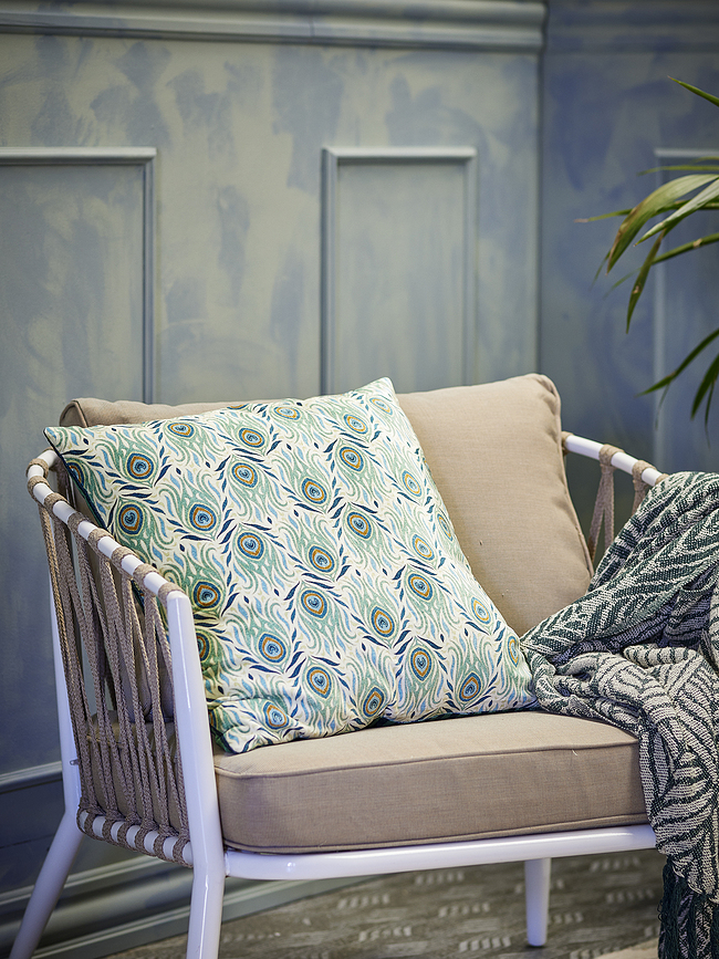 Adia Coussin décoratif, 50 x 50 cm, vert