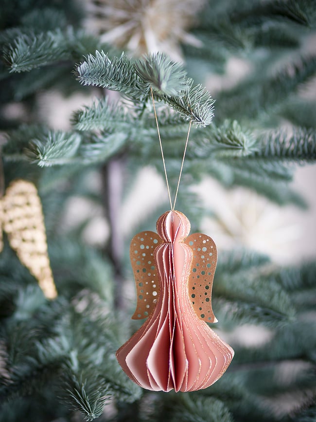 Adorno Navideño ángel Ingi, rosa