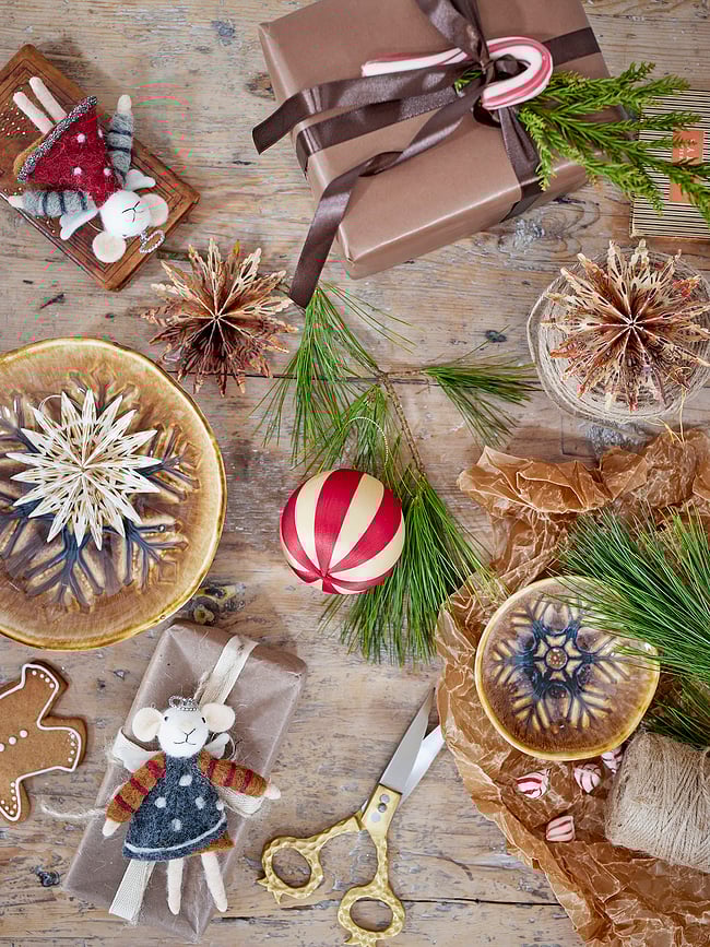 Adornos navideños Star, 10 cm, 9 unidades