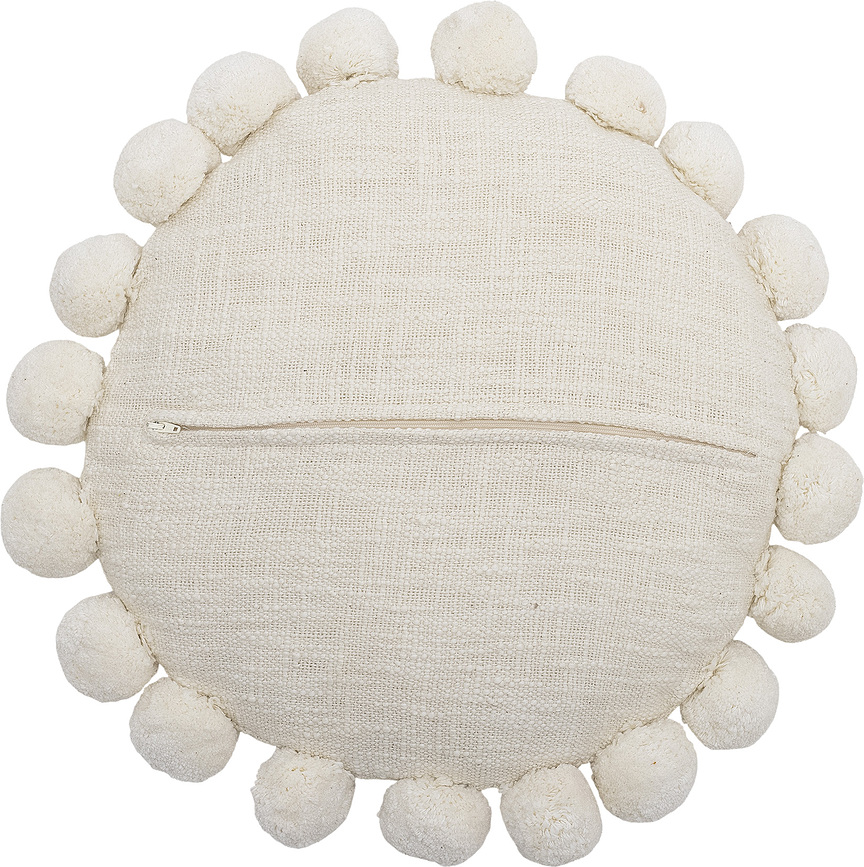 Agnes Coussin décoratif rond, 40 cm, beige