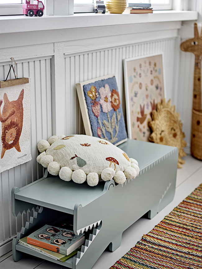 Agnes Coussin décoratif rond, 40 cm, beige