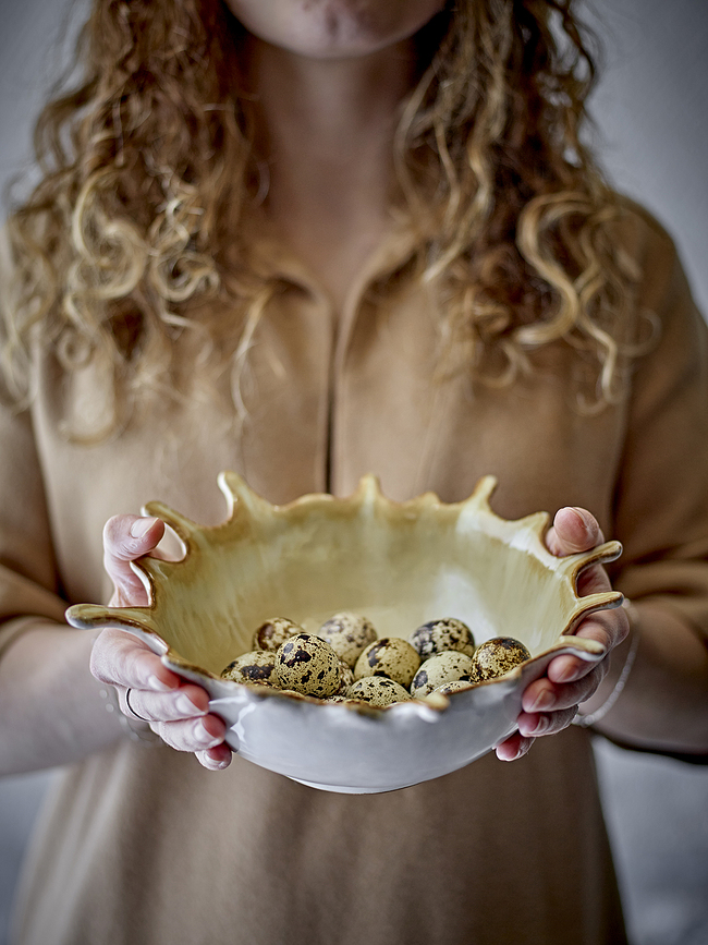 Alcott Dekorativna posoda, 900 ml, belo-rumena