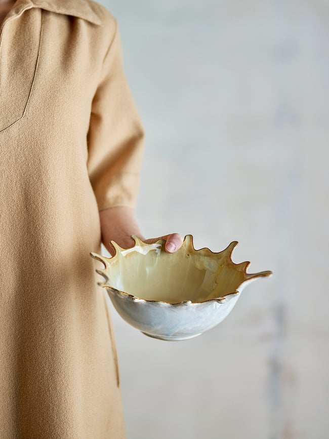 Alcott Zdjela dekorativna 900 ml bijelo-žuta