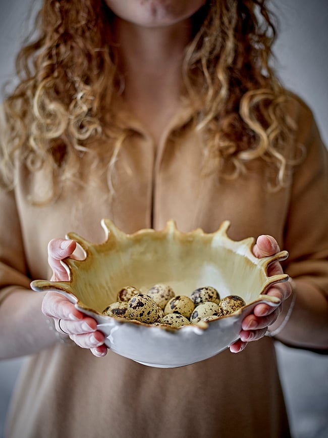 Alcott Zdjela dekorativna 900 ml bijelo-žuta