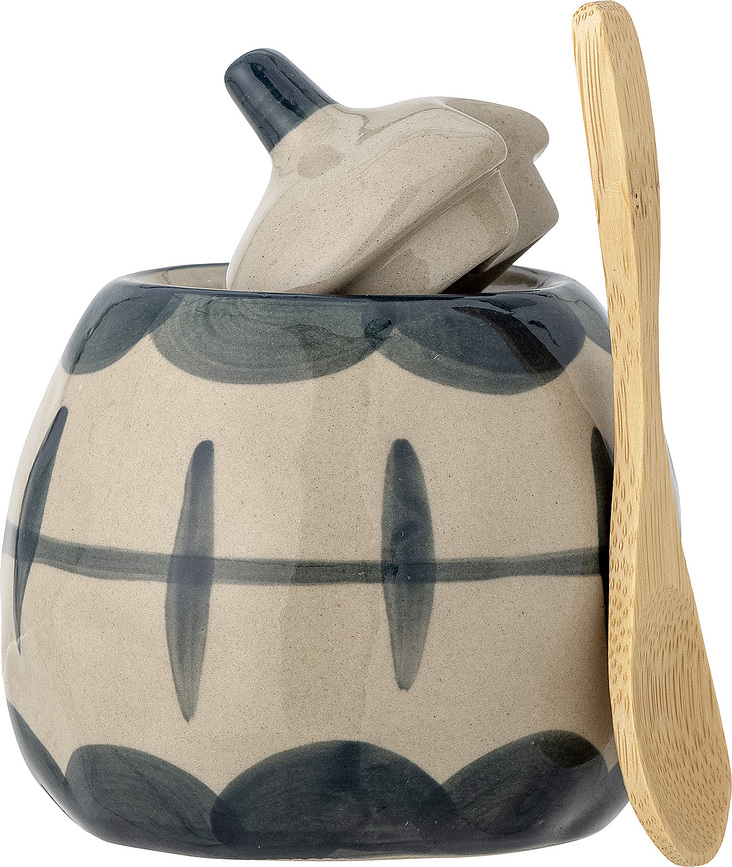 Allium Ensemble Sucrier et Crémier avec cuillère, Set 3 pièces