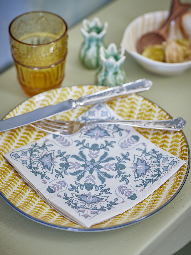 Alvira Salvete papirnate zeleno-plave 33 x 33 cm 20 kom.