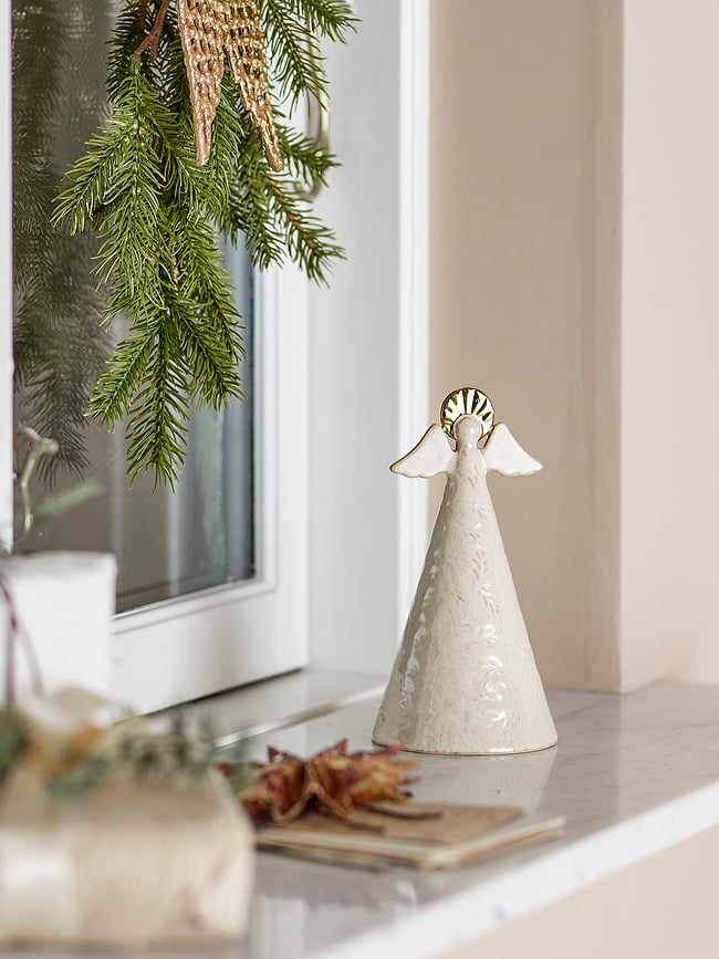 Figura Decorativa de ángel navideño Liza, 20 cm