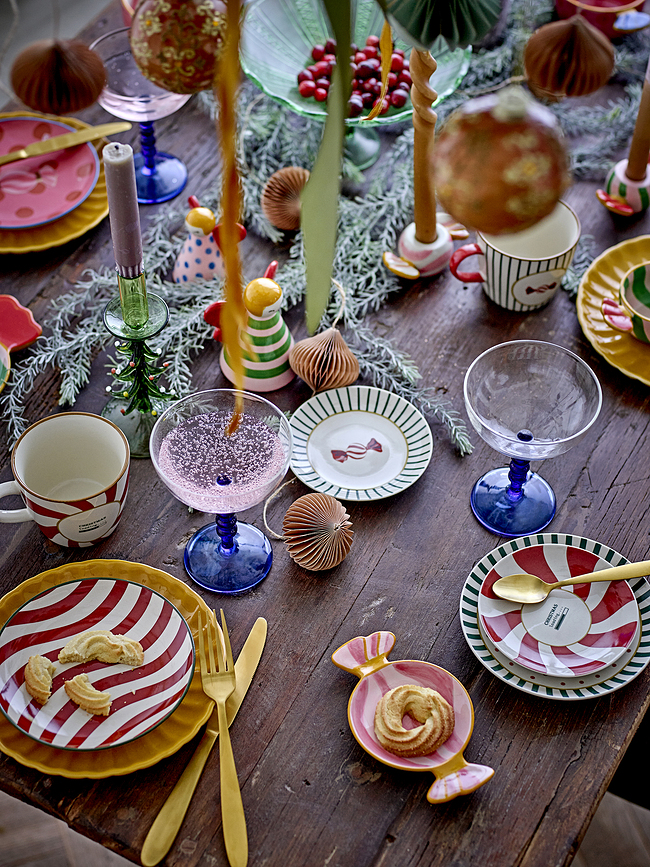 Figuras de Ángeles Caramella II, decoración navideña, multicolores, Pack de 2 unidades