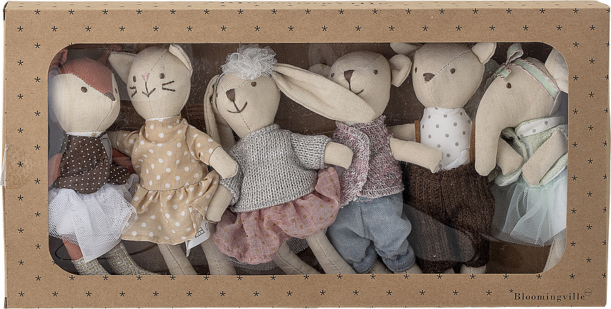 Animal Friends Peluches, Lot de 6