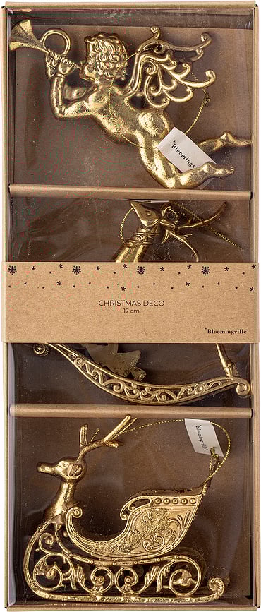 Anisa Ukrasi božićni zlatni 3 kom.