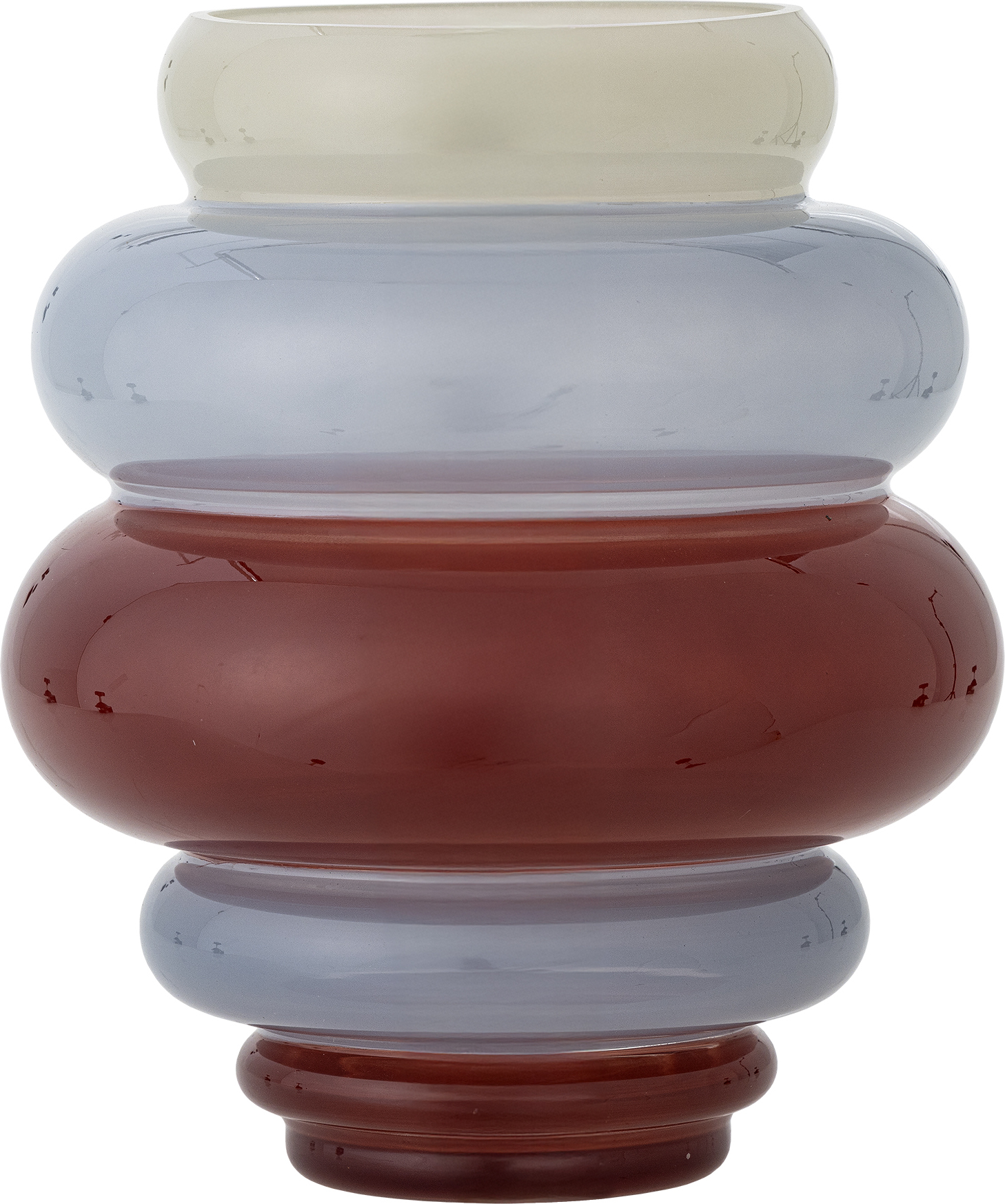 Annhelene Vase 24 cm, bordeaux-hellblau