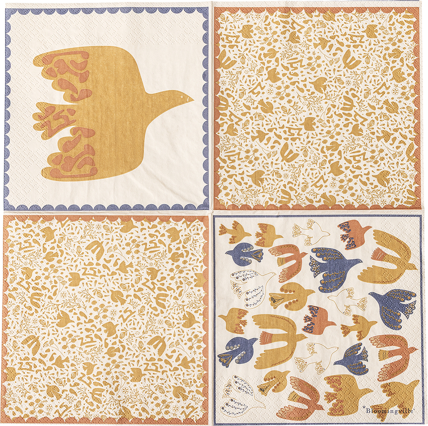 Anniversary Χαρτοπετσέτες, 33 x 33 εκ., κίτρινες, 20 τμχ