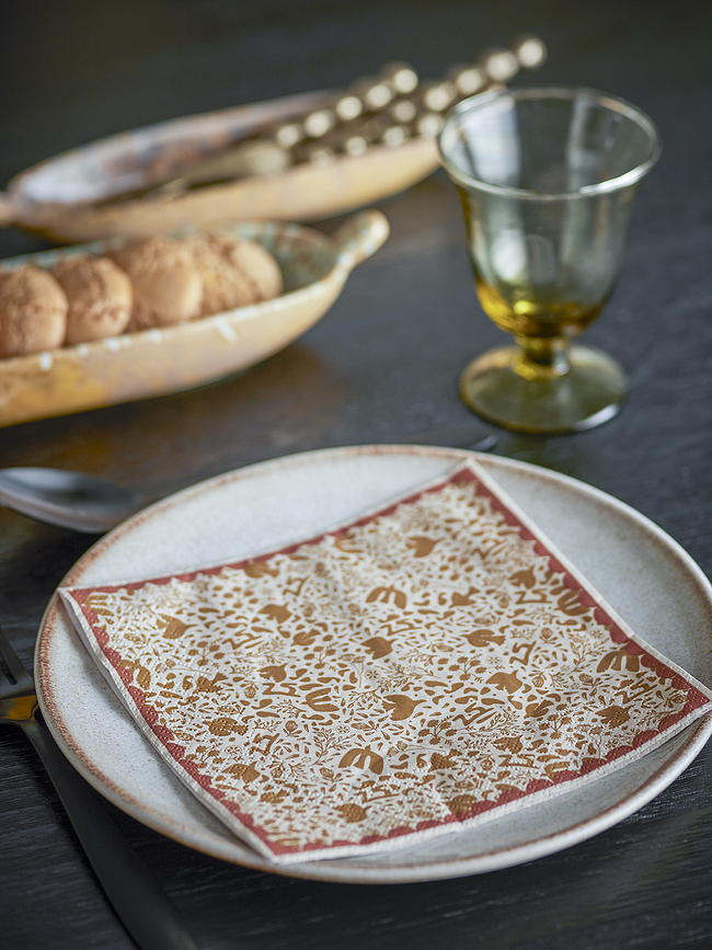 Anniversary Papirnate serviete, 33 x 33 cm, rumene, 20 kos