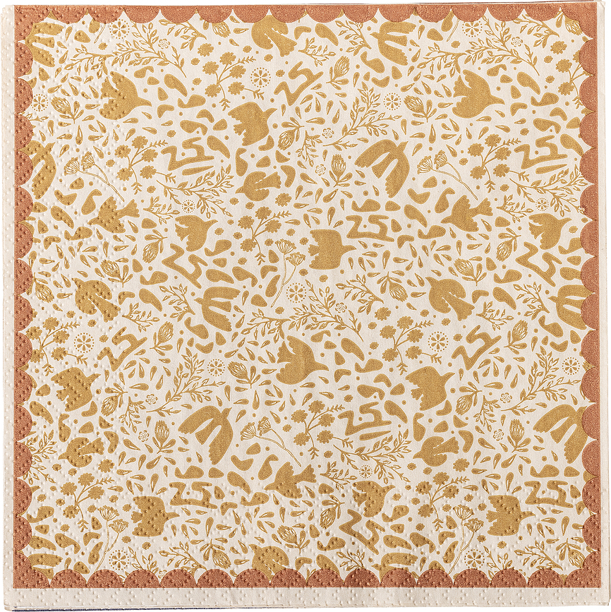 Anniversary Papirnate serviete, 33 x 33 cm, rumene, 20 kos