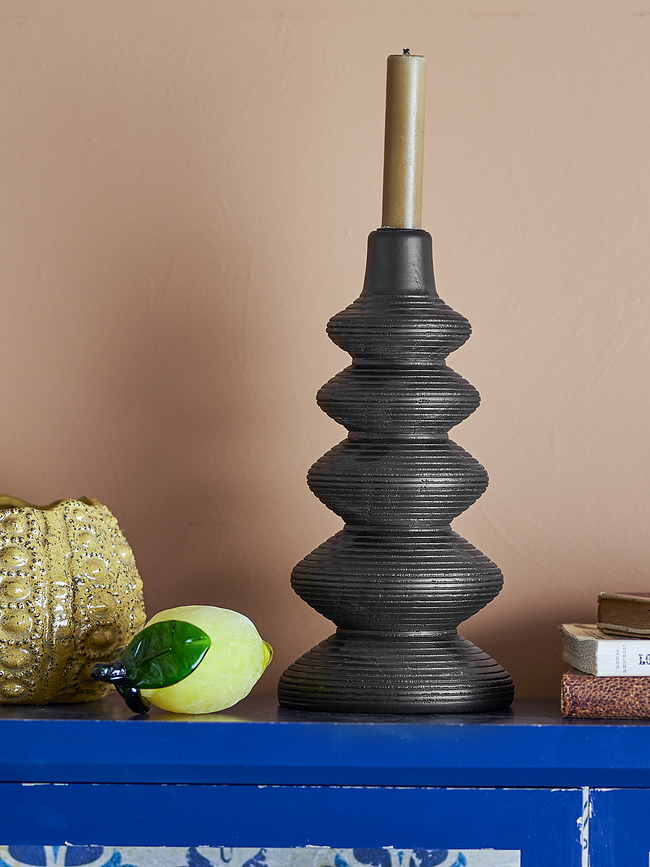 Ari Bougeoir pour bougie classique, 27,5 cm, noir