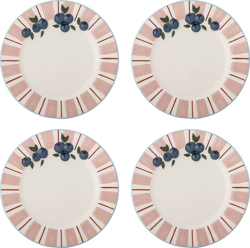 Assiettes à déjeuner Carry, lot de 4