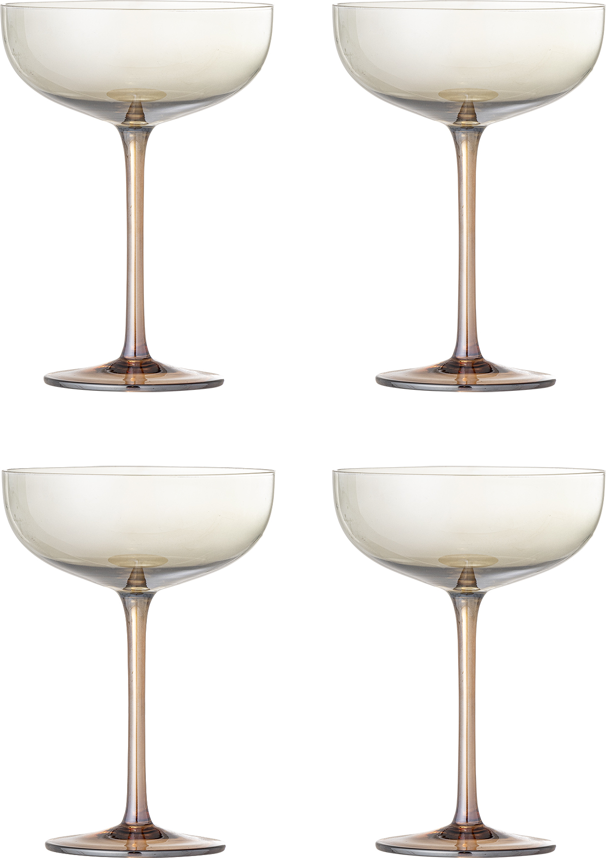 Aston Cocktailgläser 325 ml, braun, 4 St.
