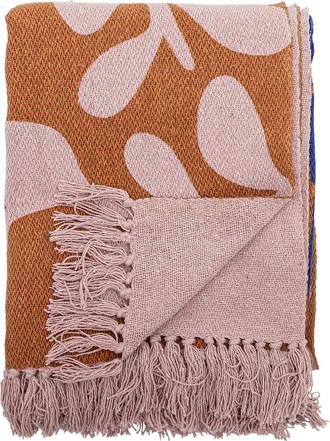 Atle Plaid avec franges, 130 x 160 cm