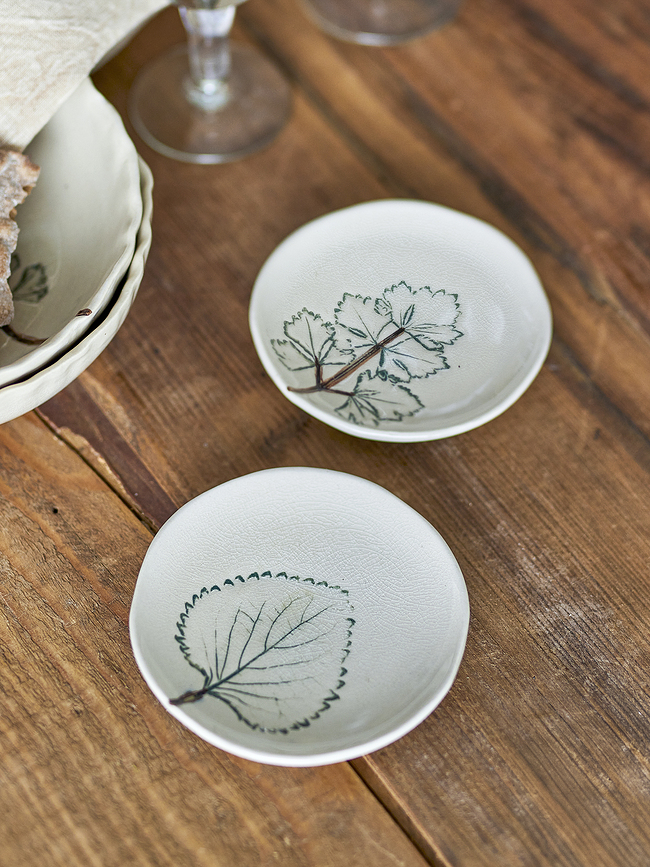 Aubrin Appetizer Plates 10.5 cm, natural, 2 pcs.