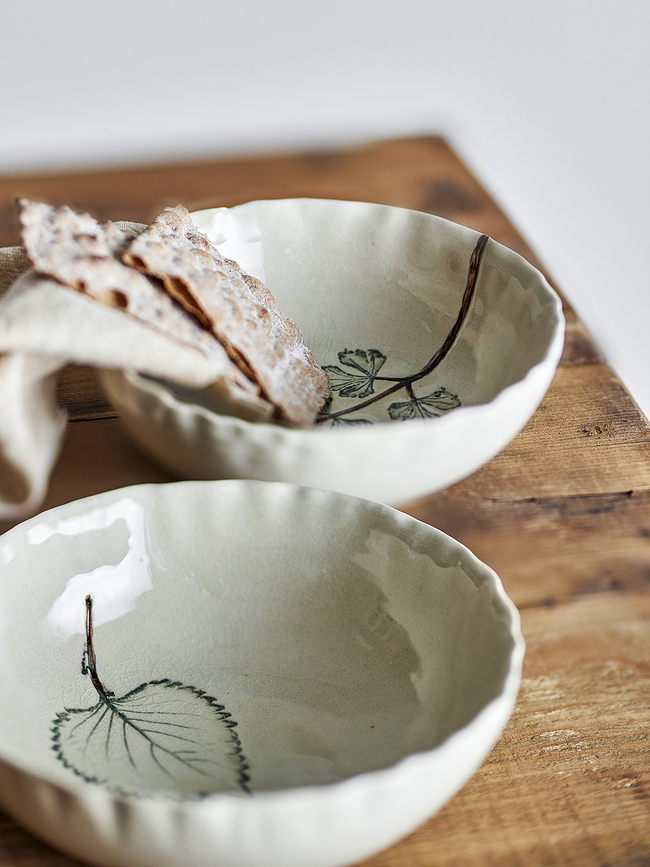 Aubrin Bowls 15.5 cm, natural, 2 pcs.