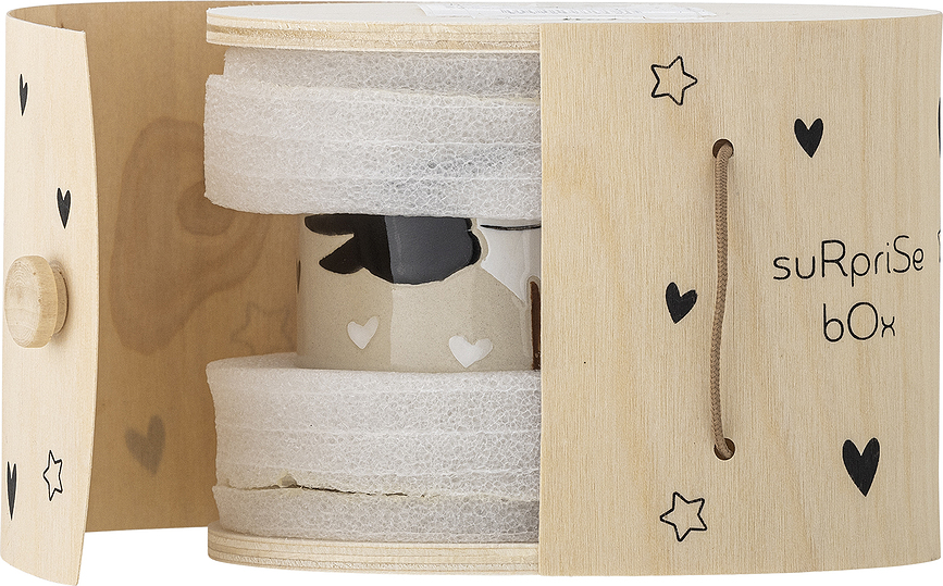 Bambino Tasse 225 ml, avec ruban rose et bleu, dans coffret cadeau