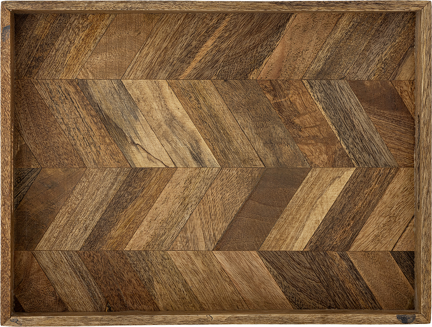 Bandeja de madera de mango Katalyn, 40 x 30 cm, para servir