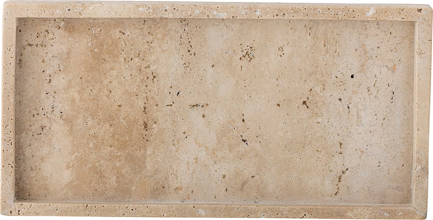 Bandeja de mármol Majsa, 15 cm, beige