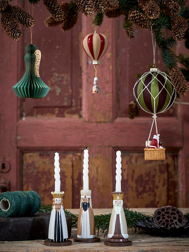 Betiel Svijećnjaci božićni bež 3 kom.