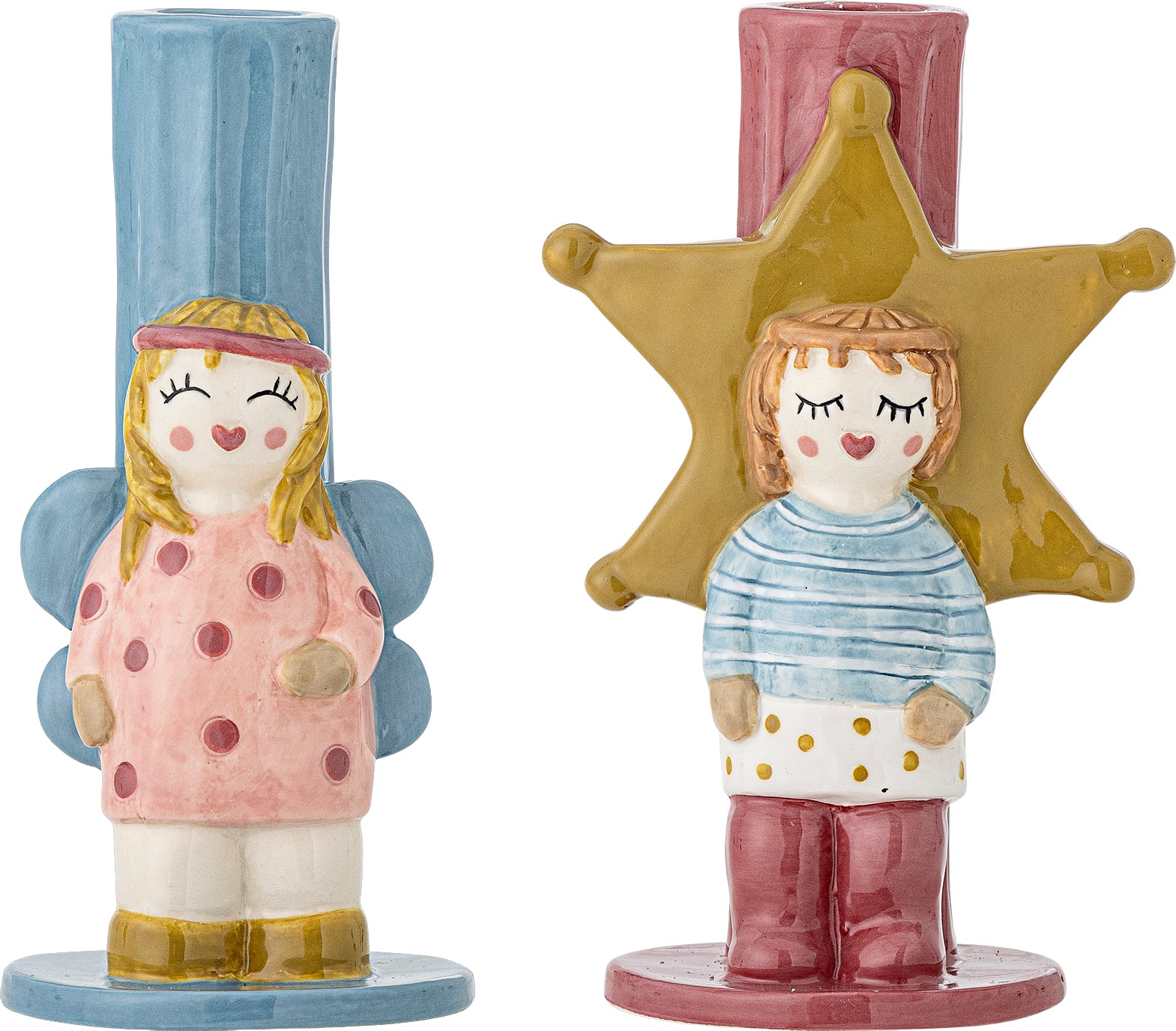 Bisby Kerzenständer 15 cm, mehrfarbig, 2 St.
